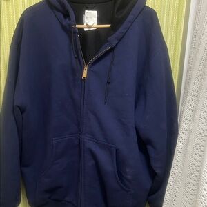 Carhartt Men's Deep Blue Zip-Up Sweater